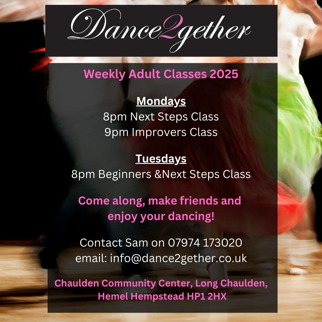 Adult Class timetable 2025